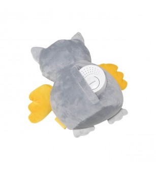 Jucarie bufnita de plus pentru copii Skiddou Marit, cu sunete albe, 25x11 cm - Jucării bebeluși