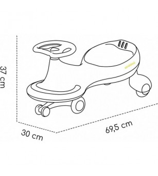 Jucarie ride-on gravitationala Skiddou Bjorg, Keep Pink, Roz - Biciclete, trotinete
