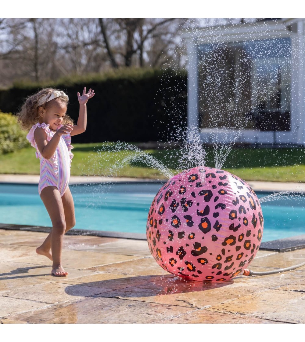 Minge gonflabila cu stropire Swim Essentials, Leopard 60 cm - Jucării pentru piscină