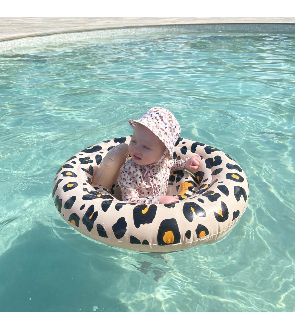 Colac bebelusi Swim Essentials, Beige Leopard - Colac bebeluși