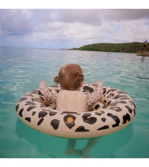 Colac bebelusi Swim Essentials, Beige Leopard - Colac bebeluși