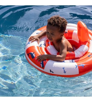 Colac bebelusi Swim Essentials, Red White Whale - Colac bebeluși