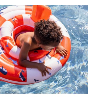 Colac bebelusi Swim Essentials, Red White Whale - Colac bebeluși