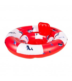 Colac bebelusi Swim Essentials, Red White Whale - Colac bebeluși