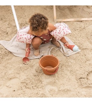 Aripioare inot Pink Leopard, Swim Essentials, 0-2 ani - Aripioare înot copii