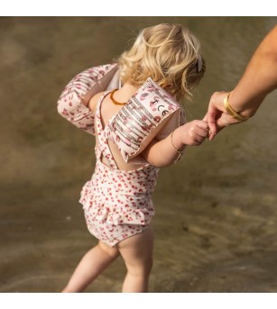 Aripioare inot Pink Leopard, Swim Essentials, 0-2 ani - Aripioare înot copii