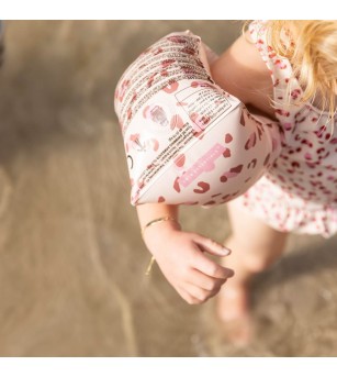 Aripioare inot Pink Leopard, Swim Essentials, 0-2 ani - Aripioare înot copii