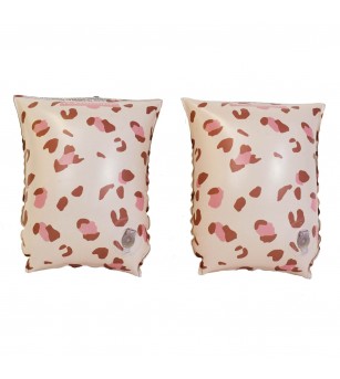 Aripioare inot Pink Leopard, Swim Essentials, 0-2 ani - Aripioare înot copii