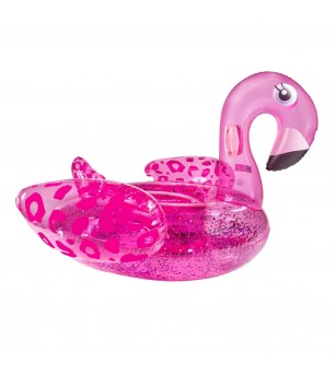 Saltea gonflabilă de apă Swim Essentials, Neon Leopard Flamingo 150 cm - Saltea gonflabilă