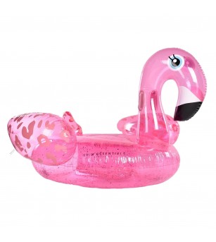 Saltea gonflabilă de apă Swim Essentials, Neon Leopard Flamingo 150 cm - Saltea gonflabilă