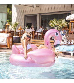 Saltea gonflabilă de apă Swim Essentials, Rose Gold Flamingo 150 cm - Saltea gonflabilă