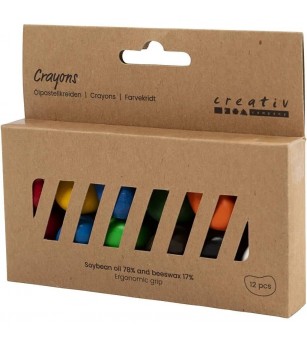 Creioane cerate Beans 12 buc/cutie - Carioci și creioane colorate Creioane cerate Beans 12 buc/cutie - Carioci și creioane colorate