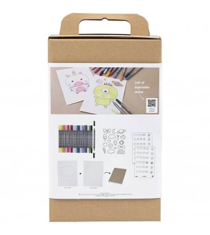 Kit de colorat cu markere pastel - Seturi de pictura și desenat