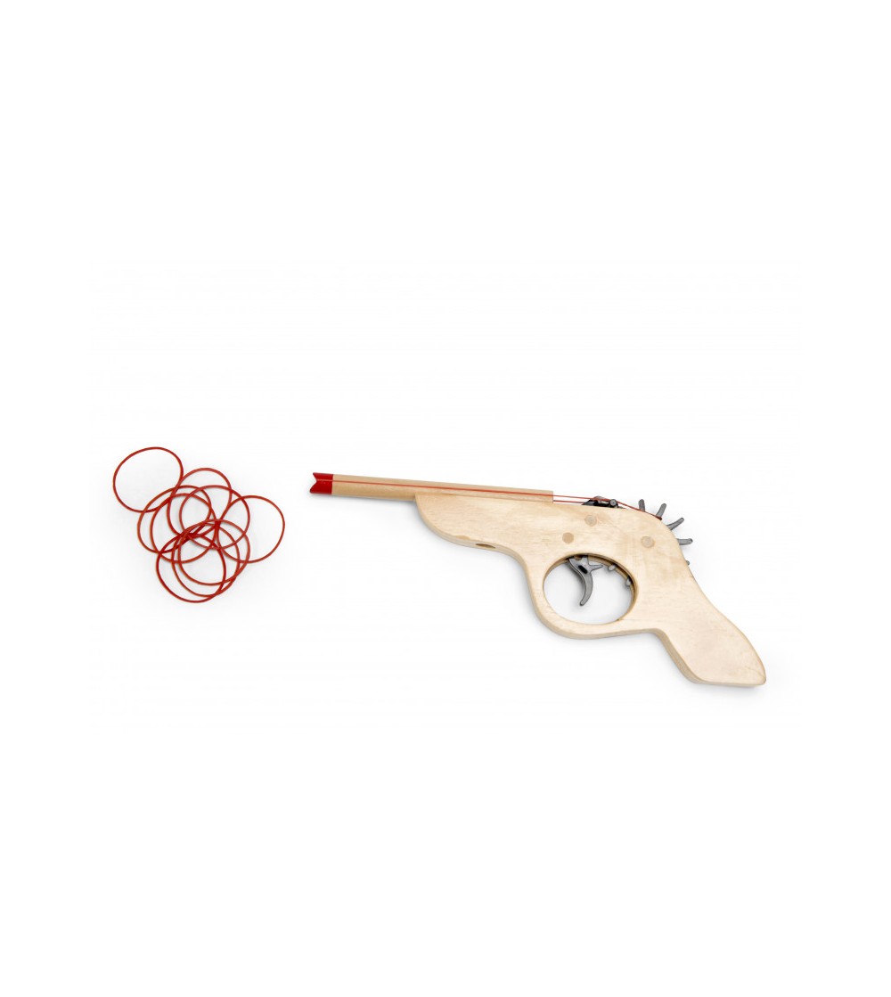 Pistol cu elastice, joc de tras la tinta, BS Toys - Jocuri de îndemânare