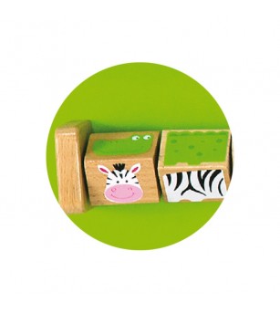 Jucarie de perete cu activitati, Crocodil, Viga - Jucării de lemn si Montessori