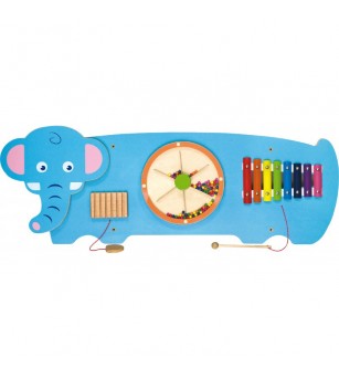 Jucarie de perete cu activitati, Elefant, Viga - Jucării de lemn si Montessori