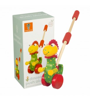 Jucarie de impins dinozaur, Orange Tree Toys - Jucării de tras și împins Jucarie de impins dinozaur, Orange Tree Toys - Jucării de tras și împins