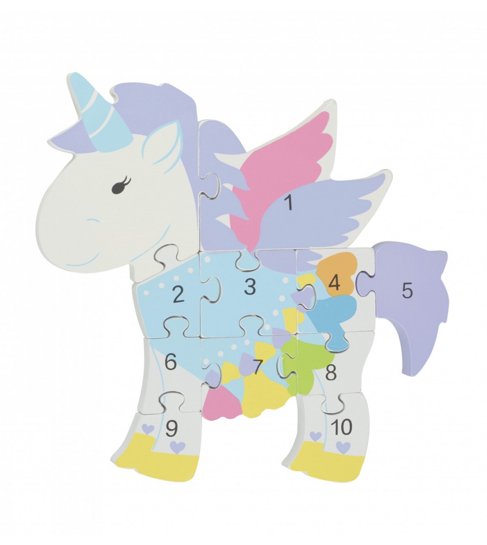 Puzzle din lemn unicorn, Orange Tree Toys - Puzzle-uri