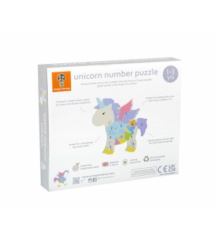 Puzzle din lemn unicorn, Orange Tree Toys - Puzzle-uri