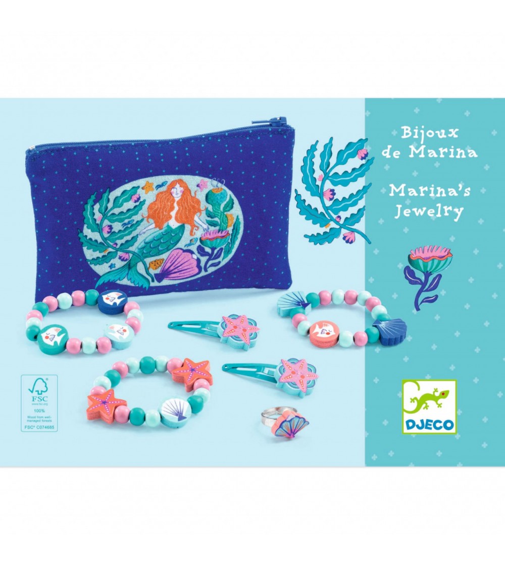 Set bijuterii fetite Lilarose, Djeco - Seturi cu mărgele și brățări
