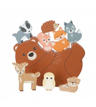 Joc de echilibru cu animale, Orange Tree Toys - Jucării de lemn si Montessori