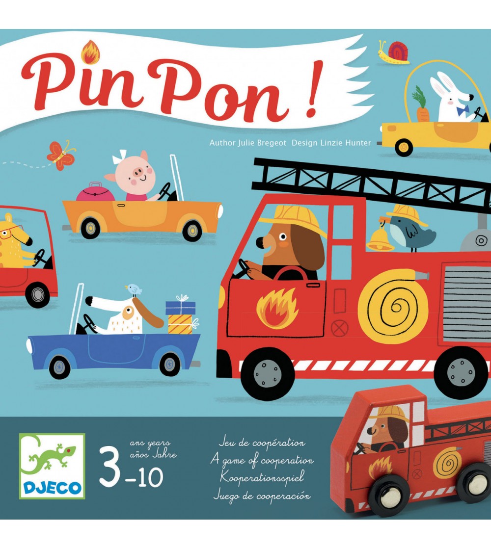 Joc de cooperare Djeco, Pin Pon - Jocuri de cooperare
