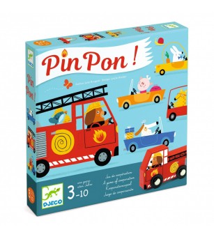 Joc de cooperare Djeco, Pin Pon - Jocuri de cooperare
