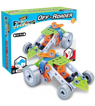 Kit STEM Flexible Automobil de teren - Jocuri STEM