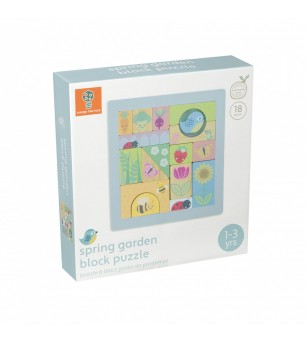 Cuburi de construit Gradina de primavara, Orange Tree Toys - Jucării de lemn si Montessori