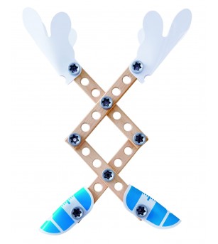 Jucarie din lemn - Set 3 experimente (37 piese) - Jocuri STEM