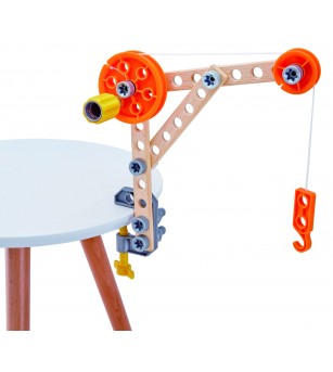 Jucarie din lemn - Set 3 experimente (37 piese) - Jocuri STEM