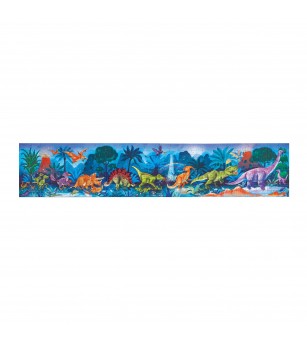 Puzzle pentru copii cu dinozauri fotoluminescent (200 piese, 1.5m) - Puzzle-uri