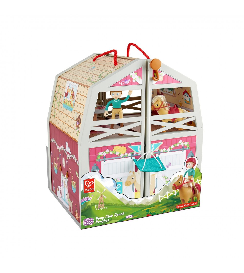 Casuta de papusi - Ferma cu ponei (25 piese) - Căsuțe de păpuși și accesorii