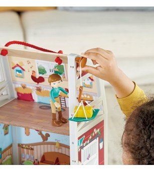 Casuta de papusi - Ferma cu ponei (25 piese) - Căsuțe de păpuși și accesorii