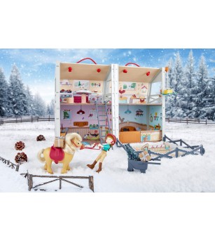 Casuta de papusi - Ferma cu ponei (25 piese) - Căsuțe de păpuși și accesorii