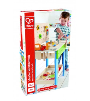 Jucarie din lemn - Master banc de lucru - Seturi de menaj si bricolaj copii