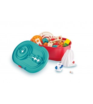 Jucarie Quadrilla set cu galeti (90 piese) - Jocuri construcție