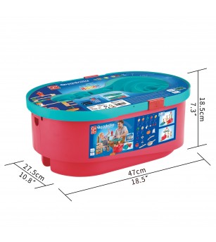 Jucarie Quadrilla set cu galeti (90 piese) - Jocuri construcție