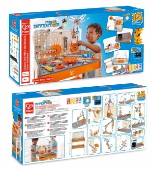 Jucarie din lemn - Banc de lucru deluxe (79 piese) - Seturi de menaj si bricolaj copii