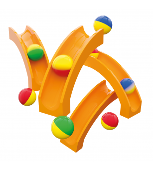 Jucarie Marble Run extensie tobogan Hubelino (12 piese) - Jocuri construcție