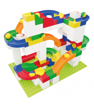 Jucarie Marble Run extensie tobogan Hubelino (12 piese) - Jocuri construcție