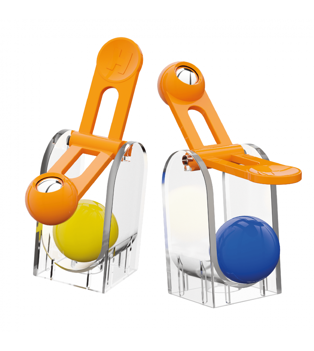 Jucarie Marble Run extensie ciocan gravitational Hubelino (6 piese) - Jocuri construcție