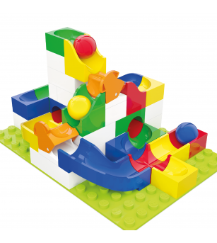 Jucarie Marble Run extensie de schimbat directia Hubelino (43 piese) - Jocuri construcție