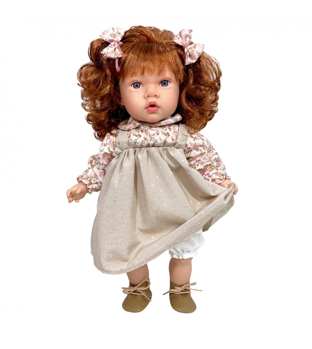 Papusa Nines D’Onil cu miros de vanilie - Susette Liberty roscata (45 cm) - Papusi