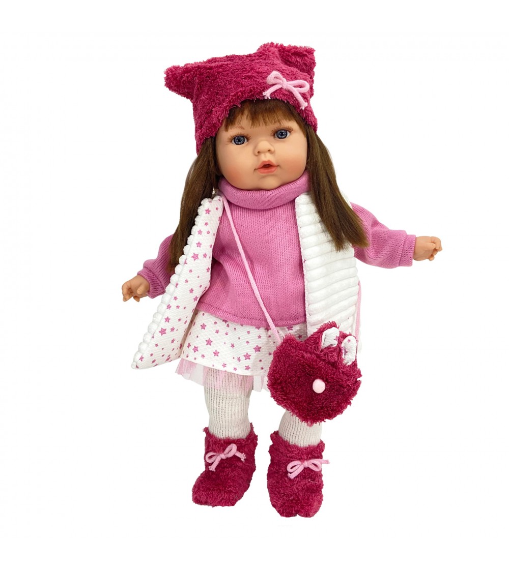 Papusa Nines D’Onil cu miros de vanilie - Tita bruneta cu haine de iarna (45 cm) - Papusi Papusa Nines D’Onil cu miros de vanilie - Tita bruneta cu haine de iarna (45 cm) - Papusi