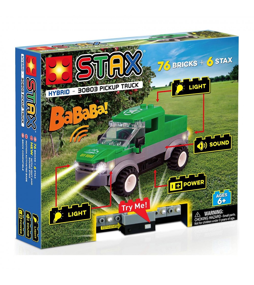 Jucarie - Seturi de constructie cu lumini si sunete Stax - Camion - Jocuri construcție