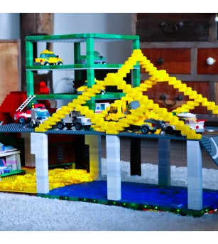 Jucarie - Seturi de constructie cu lumini si sunete Stax - Camion de ferma - Jocuri construcție