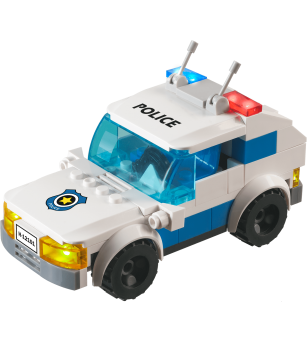 Jucarie - Seturi de constructie cu lumini si sunete Stax - Masina de politie - Jocuri construcție Jucarie - Seturi de constructie cu lumini si sunete Stax - Masina de politie - Jocuri construcție