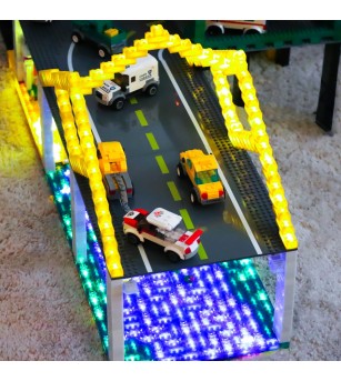 Jucarie - Seturi de constructie cu lumini si sunete Stax - Monster track - Jocuri construcție