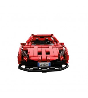 Jucarie - Seturi de constructie - Masina sport rosie (482 piese) - Jocuri construcție